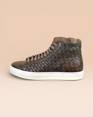 Buffalo Leather High-Top Sneakers - RAIMONDO 8393