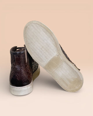 Buffalo Leather High-Top Sneakers - RAIMONDO 8393