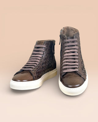 Buffalo Leather High-Top Sneakers - RAIMONDO 8393