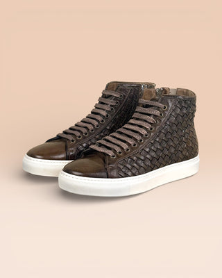 Buffalo Leather High-Top Sneakers - RAIMONDO 8393
