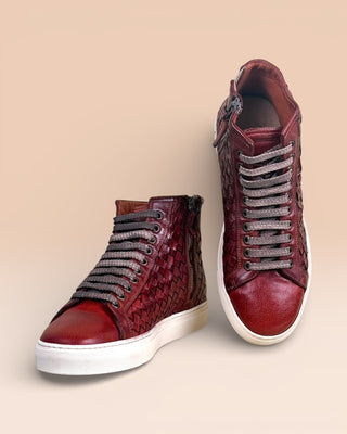 Buffalo Leather High-Top Sneakers - RAIMONDO 8393