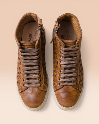 Buffalo Leather High-Top Sneakers - RAIMONDO 8393