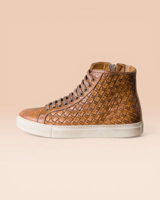 Buffalo Leather High-Top Sneakers - RAIMONDO 8393