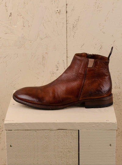 Side view of the Aufiero 1434 men’s Chelsea boot in cocker leather by Benheart.