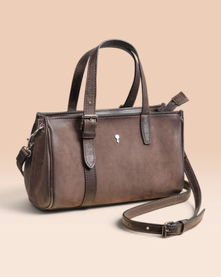 Women's Nubuck Leather Bag - BARBY