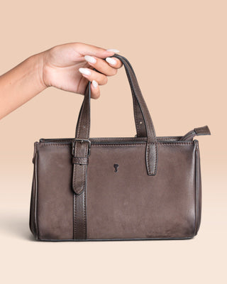 Women's Nubuck Leather Bag - BARBY