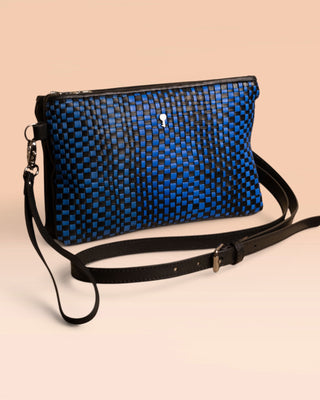 Braided Leather Clutch - DESERT