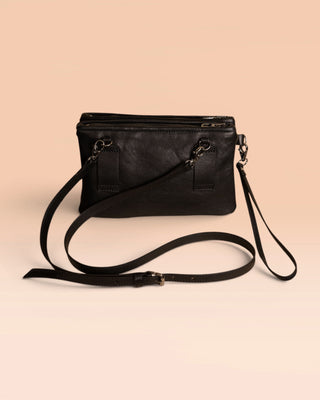 Braided Leather Clutch - DESERT