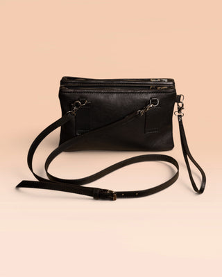 Braided Leather Clutch - DESERT