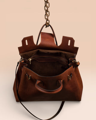 Borsa Ginevra in pelle naturale - GINEVRA Medium Crust