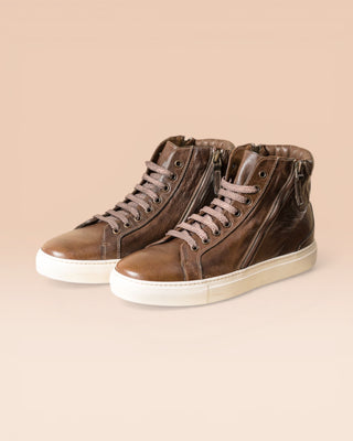 Sneakers alte in pelle con zip - RUGGERI H490