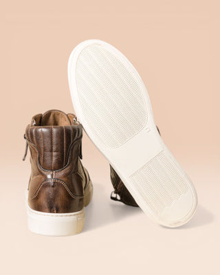 Sneakers alte in pelle con zip - RUGGERI H490