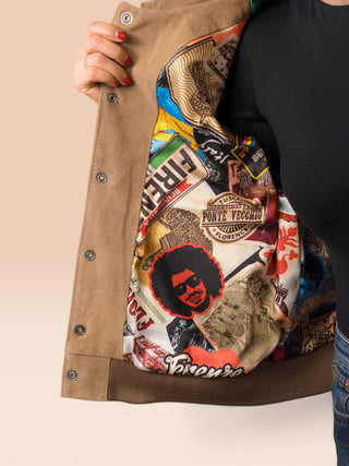 Giacca in camoscio oversize - HAJAR