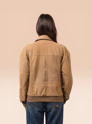 Giacca in camoscio oversize - HAJAR