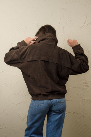 Übergroße Wildlederjacke – CAROL