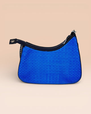 Borsa a spalla intrecciata in pelle - BUBY SMALL WOVEN