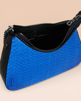 Borsa a spalla intrecciata in pelle - BUBY SMALL WOVEN