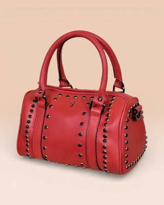 Studded Lambskin Bowling Bag - DOM BORCHIATA