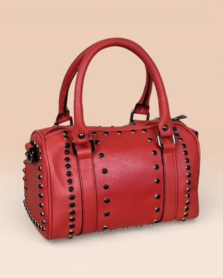 Studded Lambskin Bowling Bag - DOM BORCHIATA