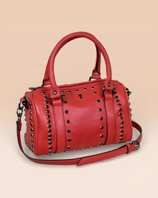 Studded Lambskin Bowling Bag - DOM BORCHIATA