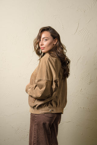Women’s Oversized Suede Jacket - JASMINE SUEDE
