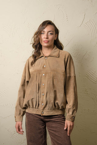 Women’s Oversized Suede Jacket - JASMINE SUEDE