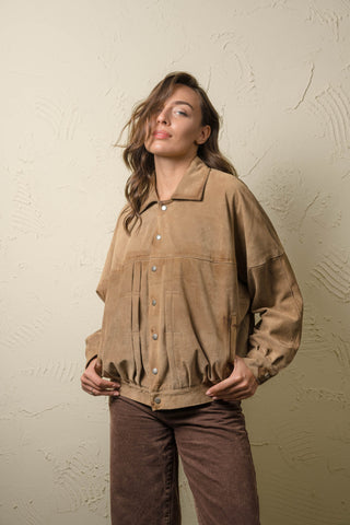 Women’s Oversized Suede Jacket - JASMINE SUEDE