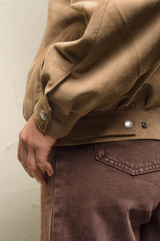 Women’s Oversized Suede Jacket - JASMINE SUEDE