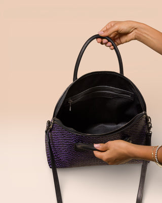 LOREN INTRECCIATA Woven Leather Bag - benheart.it
