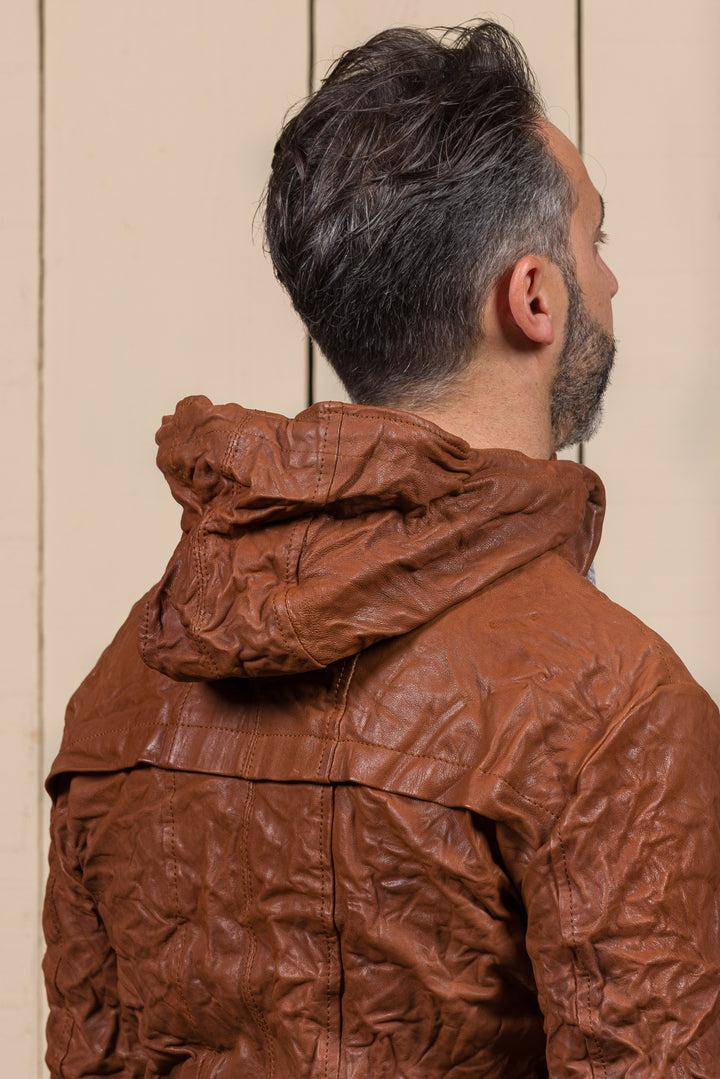 Benheart: Michelangelo leather jacket for men, handmade in Italy