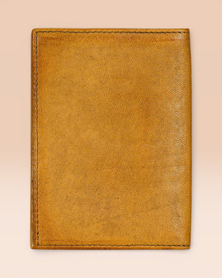 Back view of the New York leather wallet by Benheart in mahogany leather.