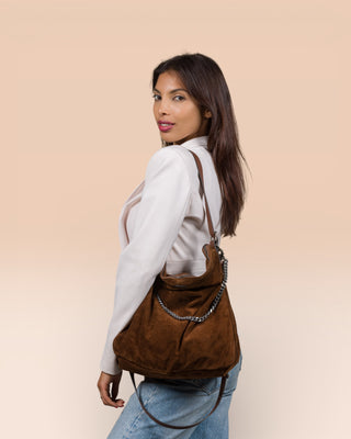 VENICE CAMOSCIO Suede Leather Bag - benheart.it