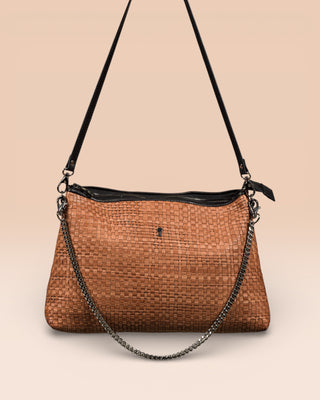 Borsa in pelle intrecciata - VIOLET Woven