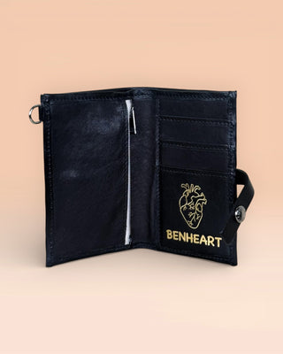 Portafoglio in pelle artigianale - PORTAFOGLIO INTRECCIATO DALLAS