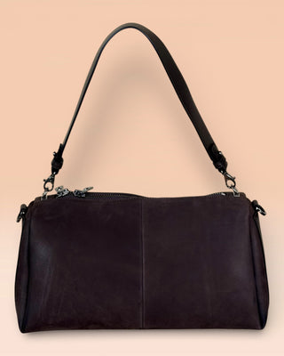 Nubuck Leather Crossbody Bag - DIOUF