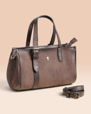 Women's Nubuck Leather Bag - BARBY