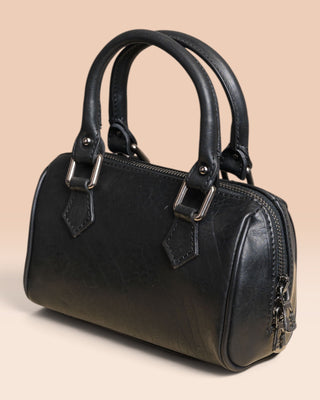 Women’s Crust Leather Structured Handbag - STEVEN