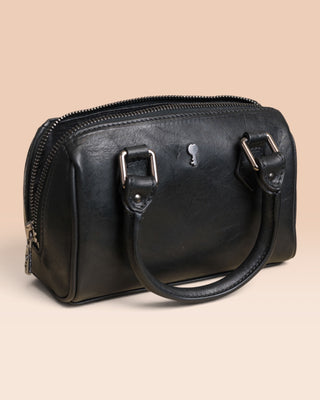 Women’s Crust Leather Structured Handbag - STEVEN