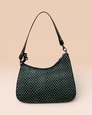 Braided Leather Shoulder Bag - BUBY BRAIDED