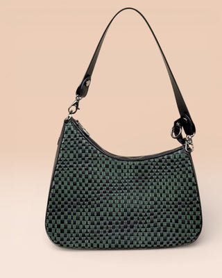 Braided Leather Shoulder Bag - BUBY BRAIDED