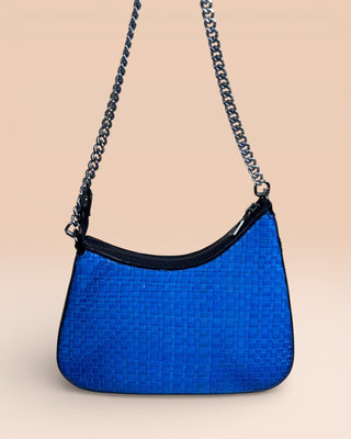 Borsa a spalla intrecciata in pelle - BUBY SMALL WOVEN