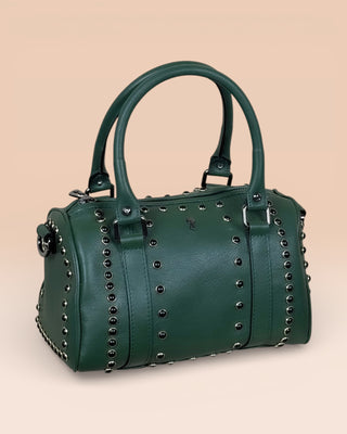 Studded Lambskin Bowling Bag - DOM BORCHIATA