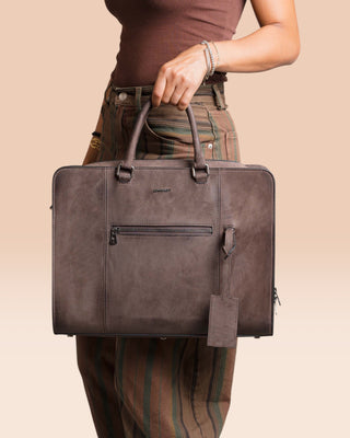 Laptoptasche aus Nubukleder – GALLA NABUCK
