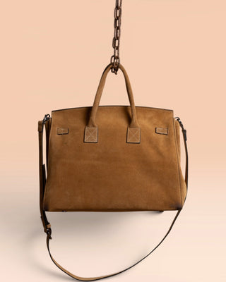 Women's Handmade Suede Bag - Ginevra Medium