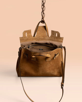 Women's Handmade Suede Bag - Ginevra Medium
