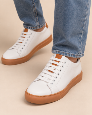 Low-Top Leather Sneakers- VASCO