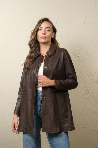 Women’s Leather Coat - MINI