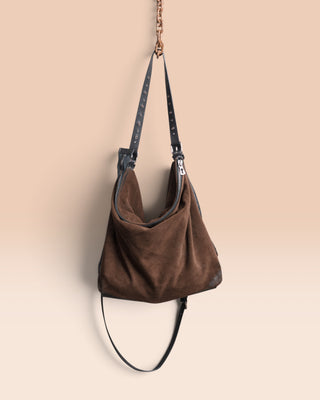 Women’s Double Suede and Leather Bag - VENICE