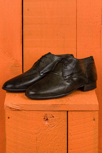 Benheart Amato 5999 men's lace-up leather Derby shoes in Bosco color, front angled view.